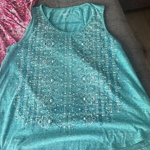 2 Style & Co tops Size L